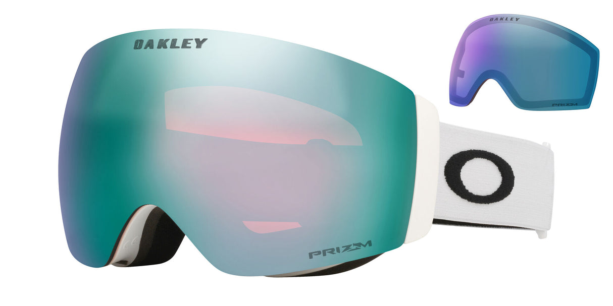 Oakley Flight Deck Pro M Matte White Prizm Sapphire Prizm Iced