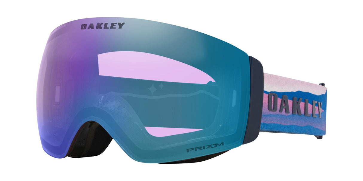 Oakley Flight Deck Pro M Mikaela Shiffrin Signature Prizm Iced Prizm Sapphire schuin