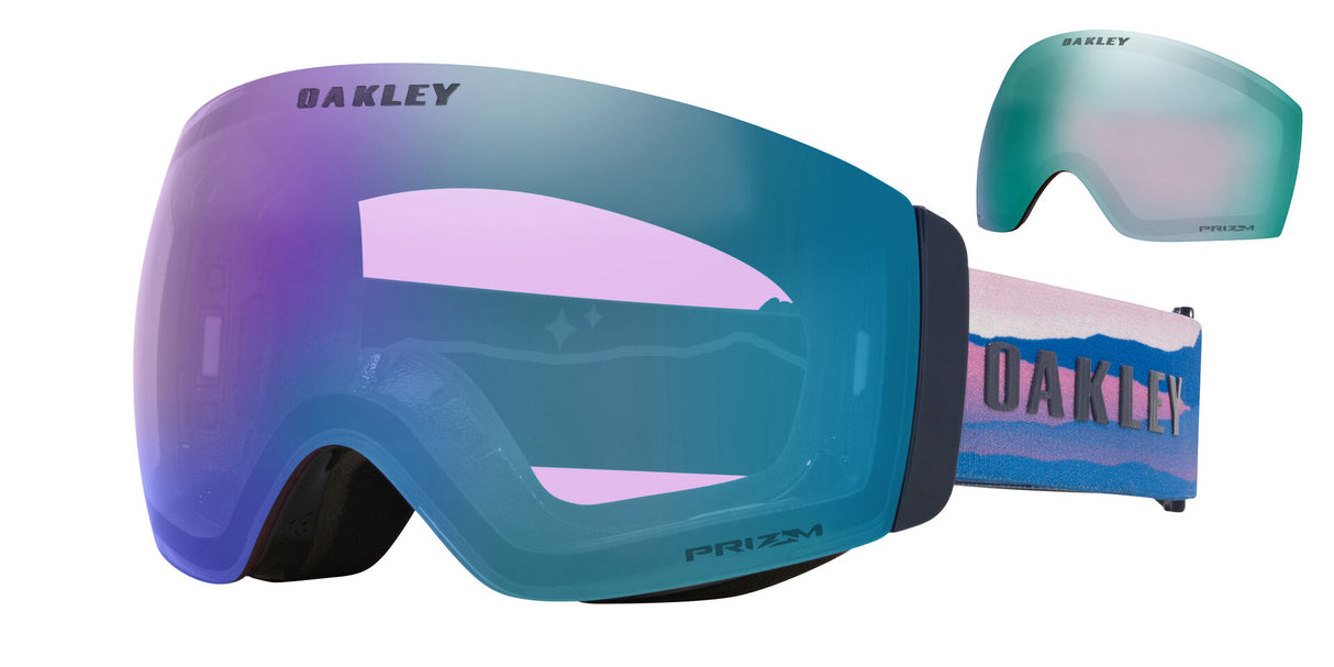 Oakley Flight Deck Pro M Mikaela Shiffrin Signature Prizm Iced Prizm Sapphire