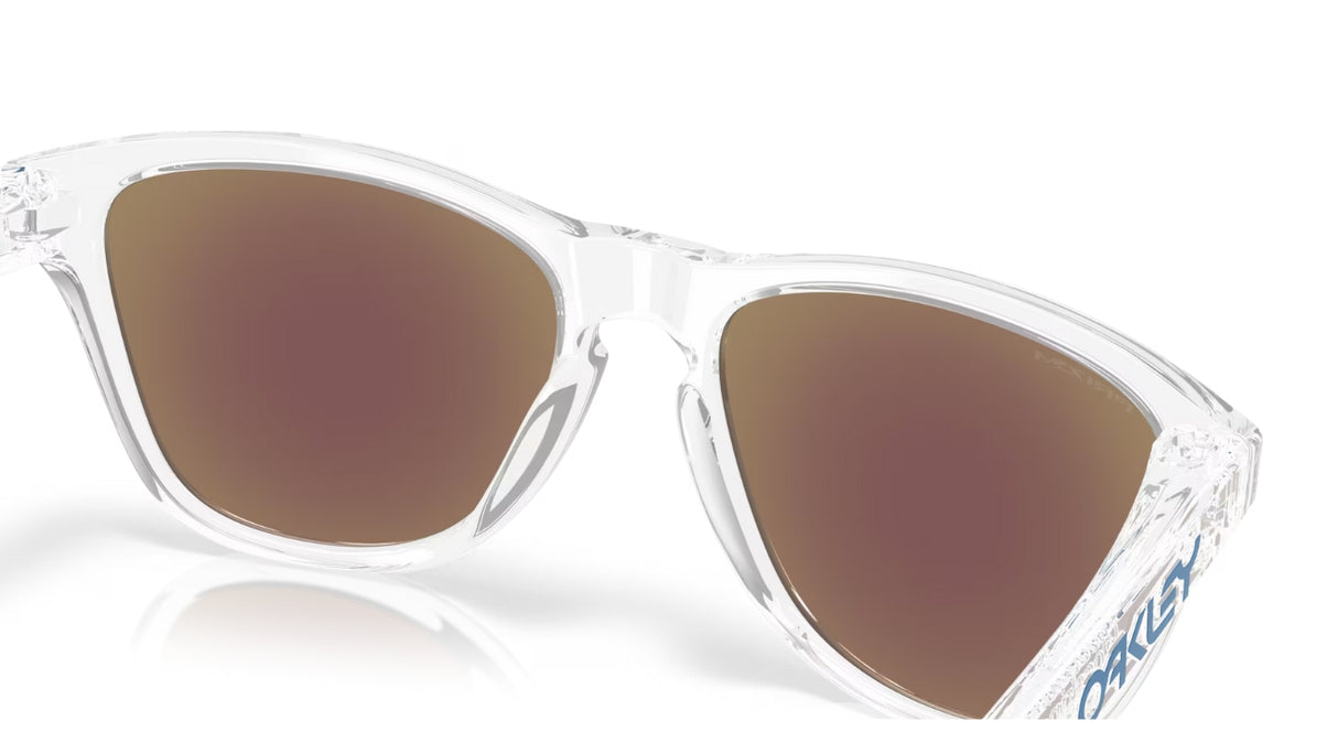 Oakley Frogskins (small) Polished Clear Prizm Sapphire achterzijde