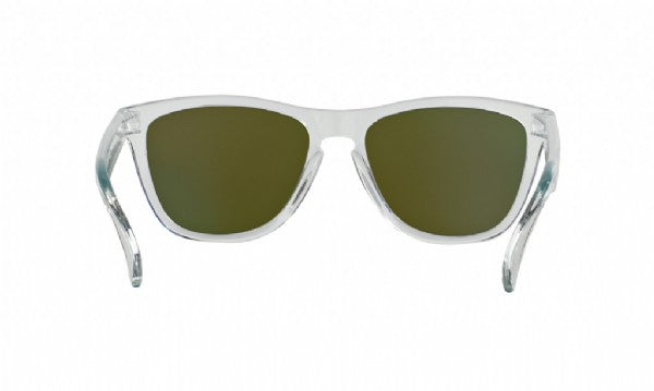 Oakley Frogskins Polished Clear/ Prizm Violet Iridium Achterkant