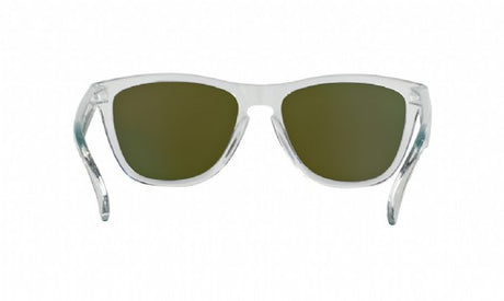 Oakley Frogskins Polished Clear/ Prizm Violet Iridium Achterkant