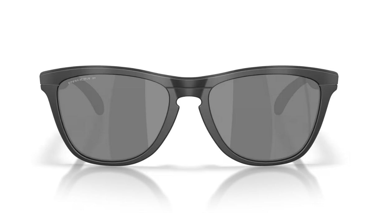 Oakley-Frogskins-Range-XL-Matte-Tortoise Smoke-Matte-Black-Prizm-Black-Polarized-Voorzijde