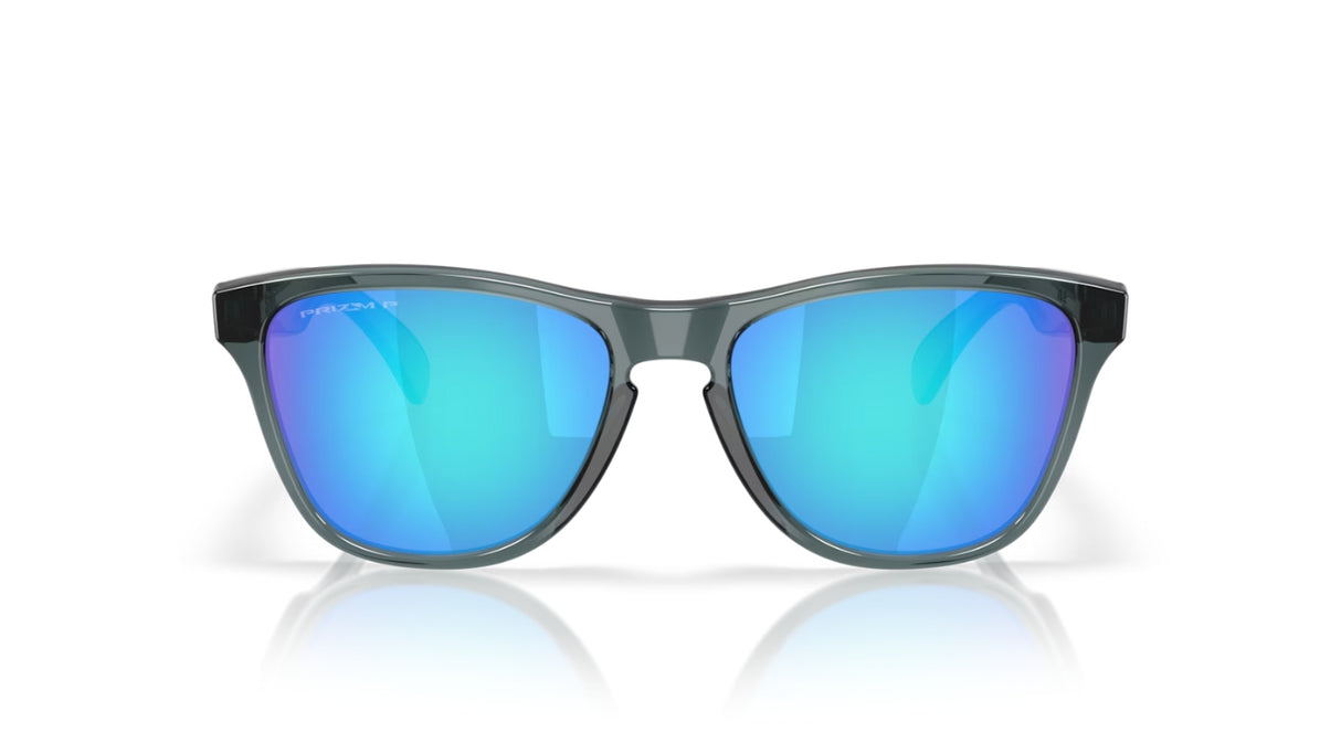 Oakley Frogskins S Crystal Black Prizm Sapphire Polarized voorzijde