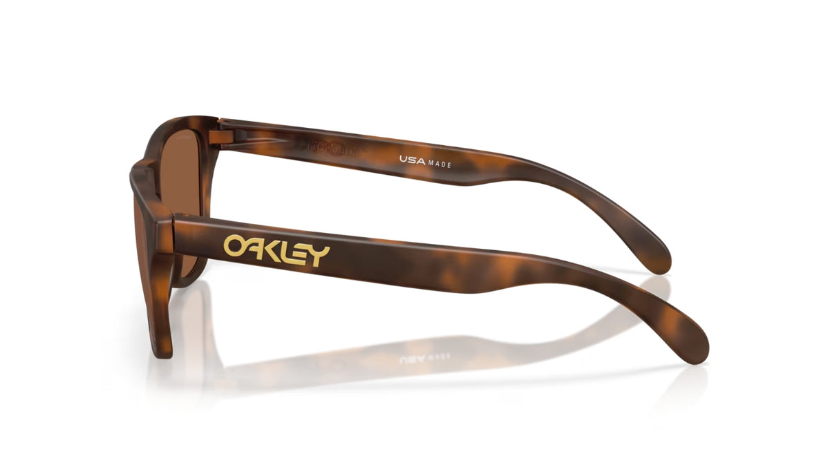 Oakley Frogskins S (small) Matte Tortoise Prizm Tungsten zijaanzicht