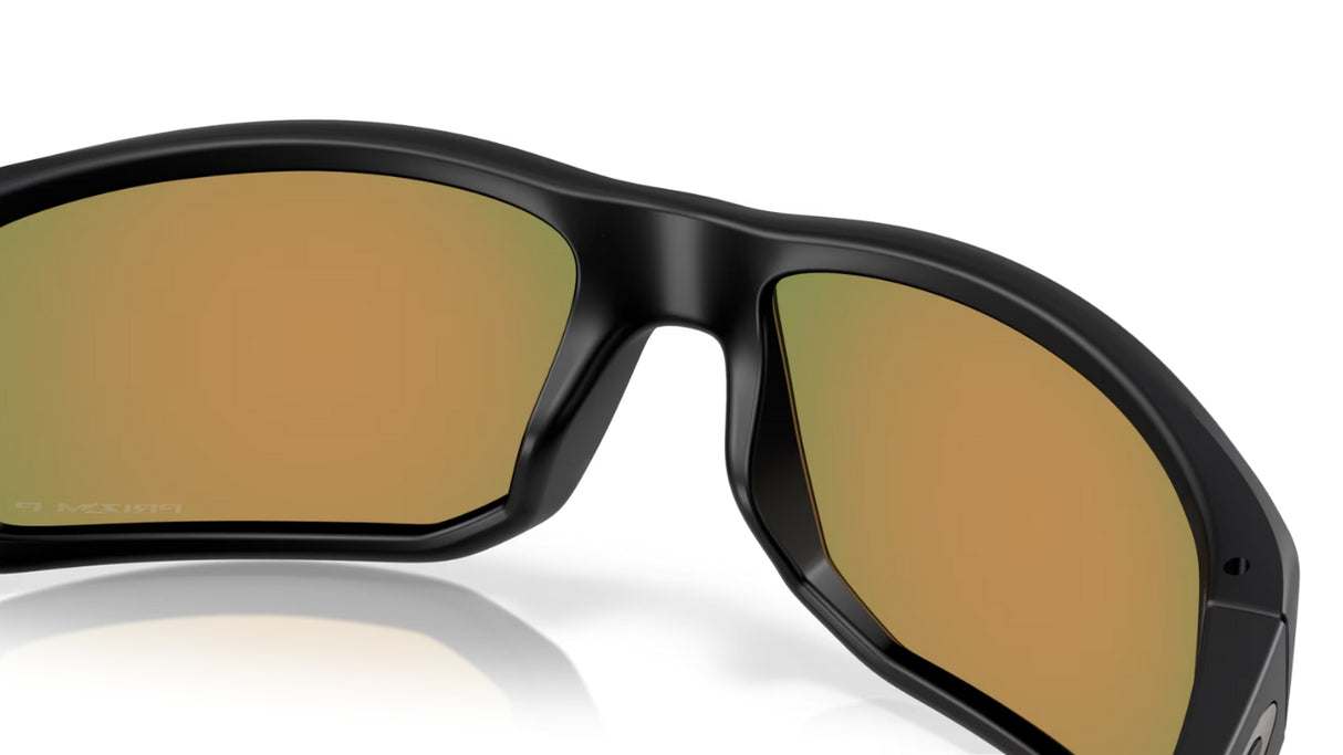 Oakley Gibston XL Matte Black/ Prizm Ruby Polarized Achterkant