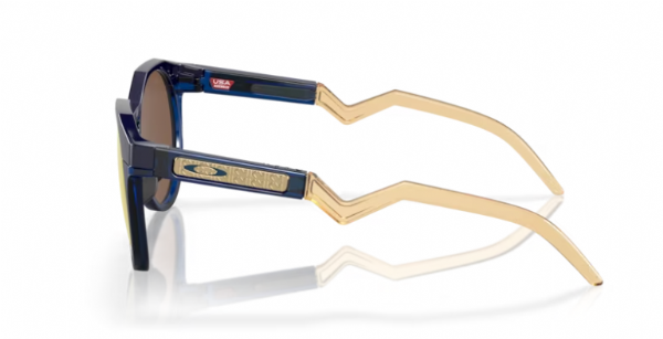 Oakley HSTN Kylian Mbappé Navy Transparent Blue/ Prizm 24K Polarized Zijkant