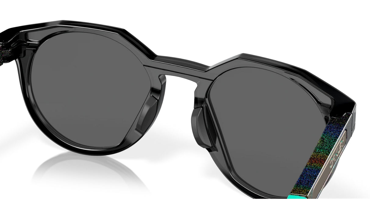 Oakley HSTN L Black Ink Prizm Black Polarized achterzijde nabij