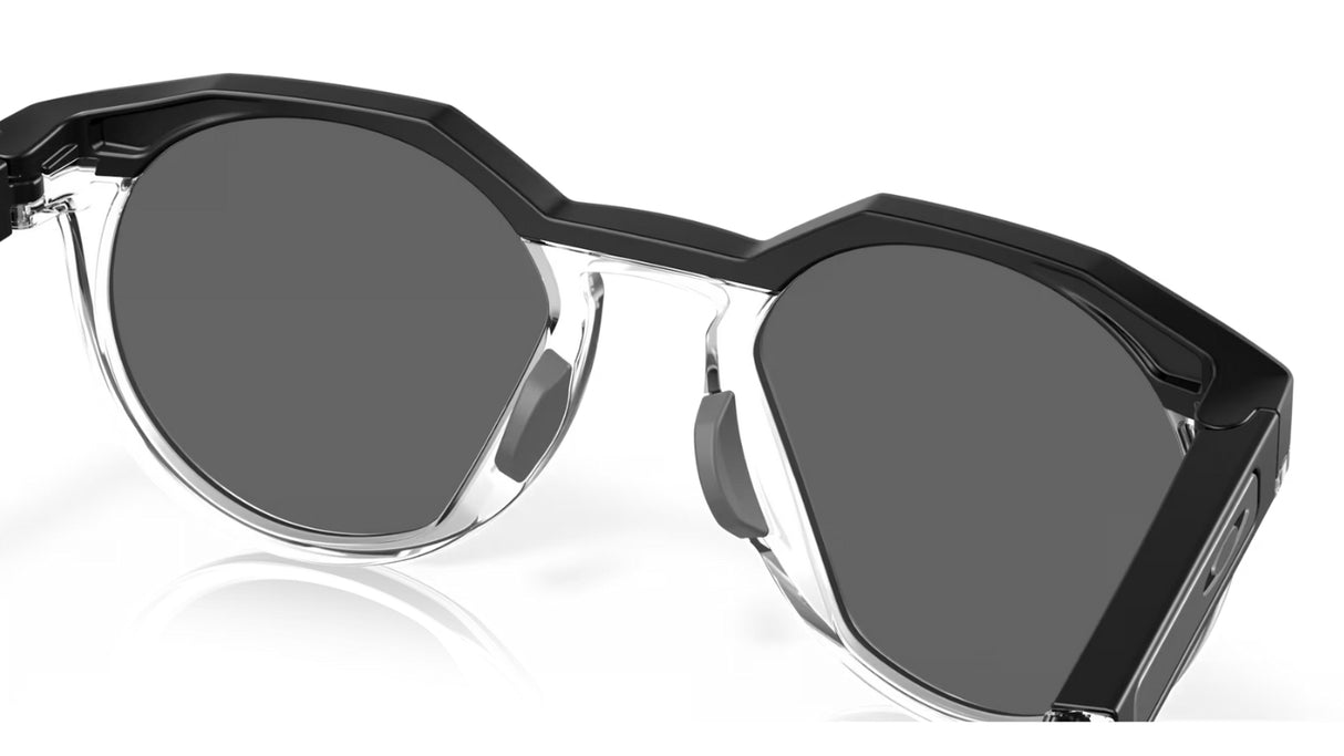 Oakley HSTN L Matte Black Prizm Black Polarized achterzijde nabij