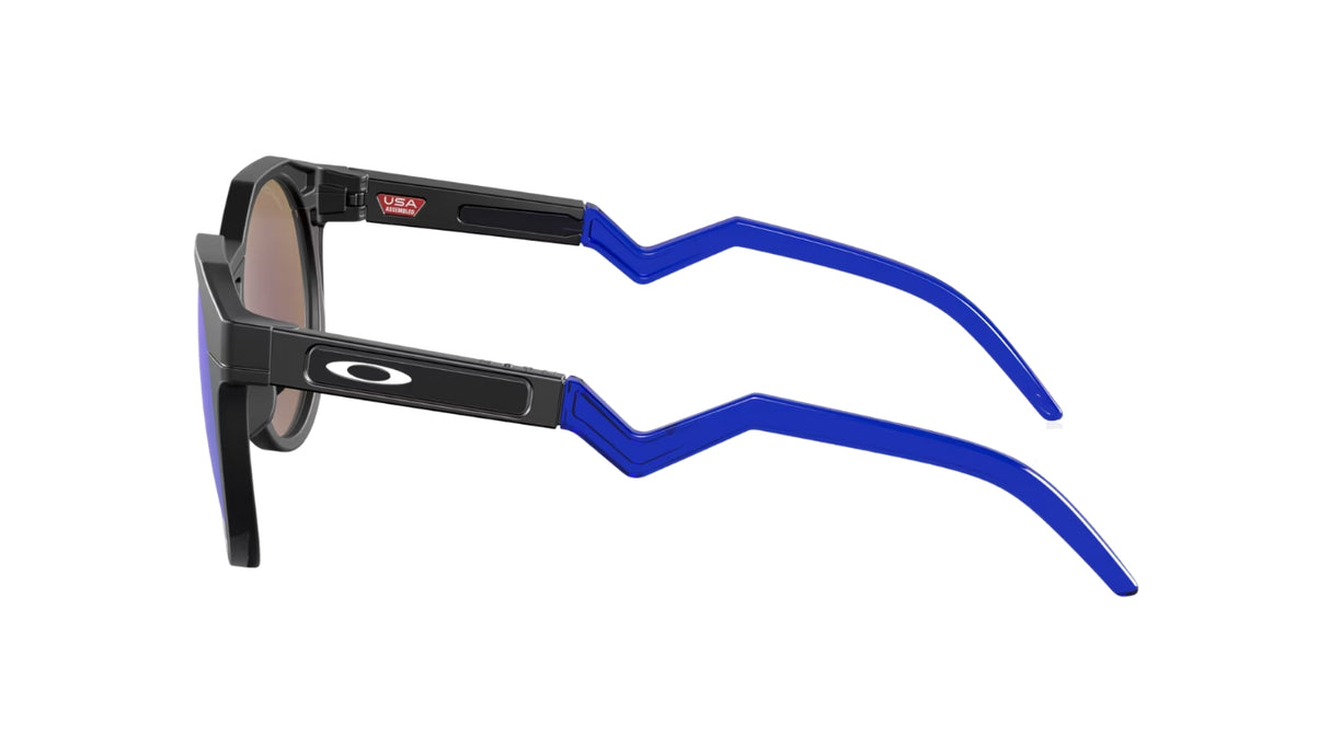 Oakley HSTN L Matte Black/ Prizm Sapphire Polarized Zijkant