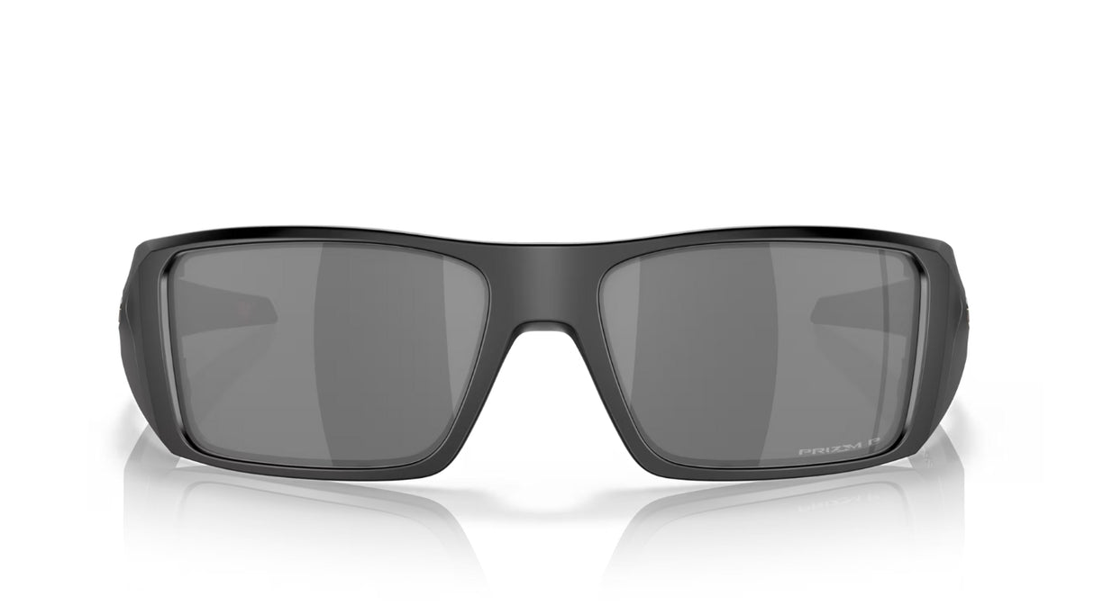 Oakley Heliostat Matte Black/Prizm Black Polarized Voorkant