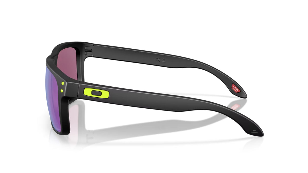 Oakley Holbrook Matte Black / Prizm Road Jade zijkant