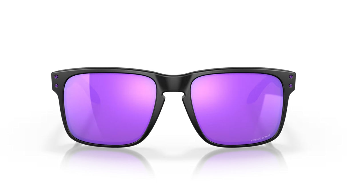 Oakley Holbrook Matte Black/ Prizm Violet vooraanzicht