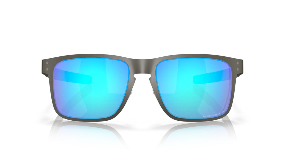 Oakley Holbrook Metal Matte Gunmetal Prizm Sapphire Polarized voorzijde