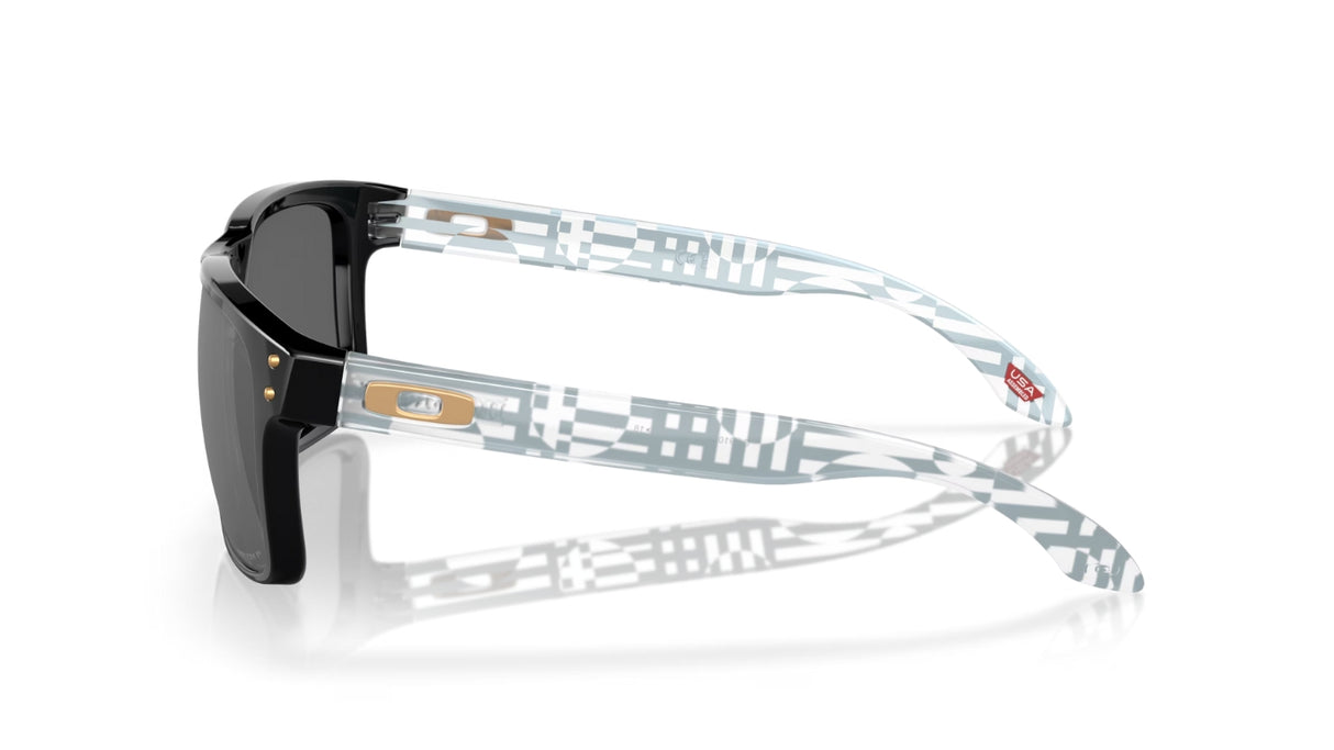 Oakley Holbrook Polished Black/ Prizm Black Polarized zijaanzicht