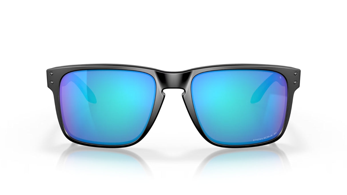Oakley Holbrook XL Matte Black Prizm Sapphire Polarized voorzijde