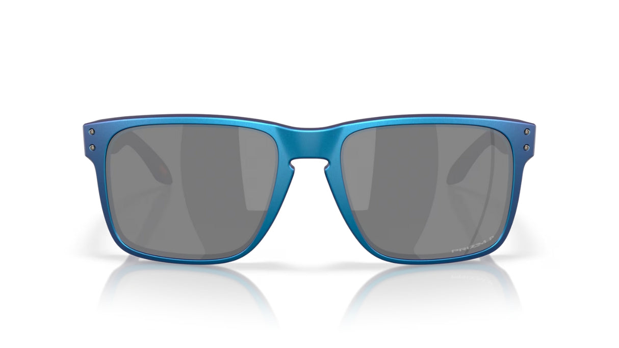 Oakley Holbrook XL Matte Cyan-Blue Colorshift Prizm Black Polarized voorzijde