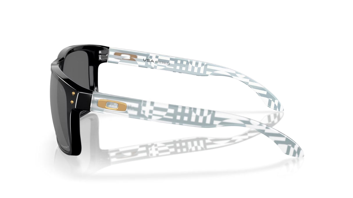 Oakley Holbrook XL Polished Black Prizm Black Polarized zijaanzicht