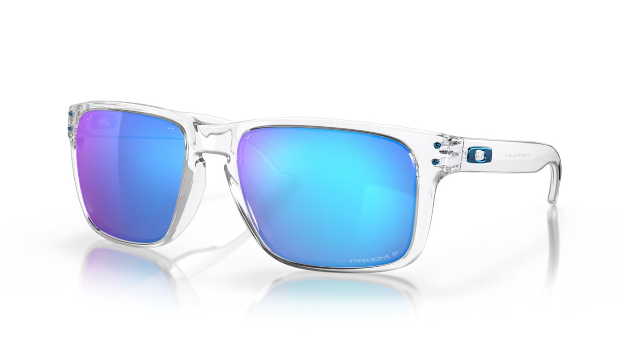 Oakley Holbrook XL Polished Clear Prizm Sapphire Polarized