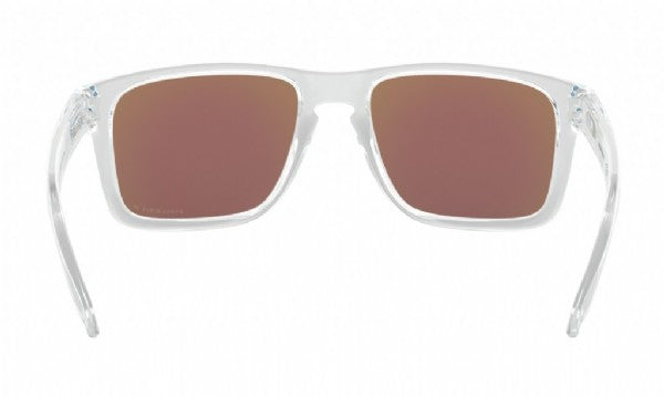 Oakley Holbrook XL Polished Clear/ Prizm Sapphire Polarized Achterkant