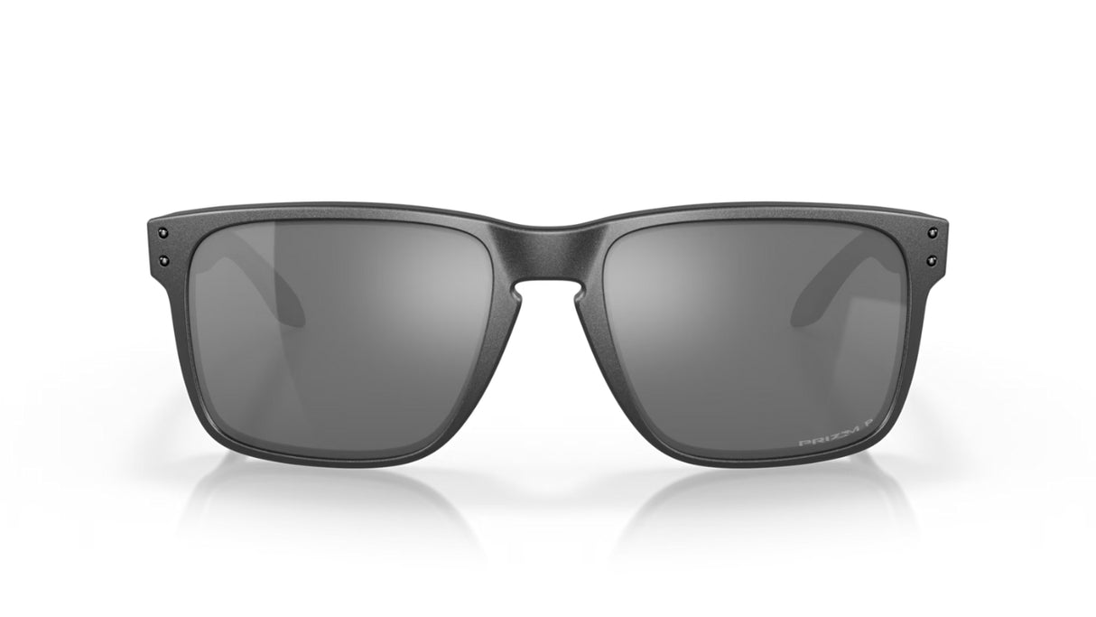 Oakley Holbrook XL Steel Prizm Black Polarized voorzijde