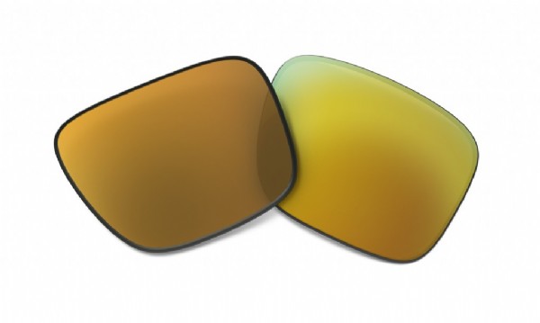 Oakley Holbrook lenzen 24K iridium achterkant