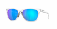 Oakley Leadline Polished Clear Prizm Sapphire Polarized