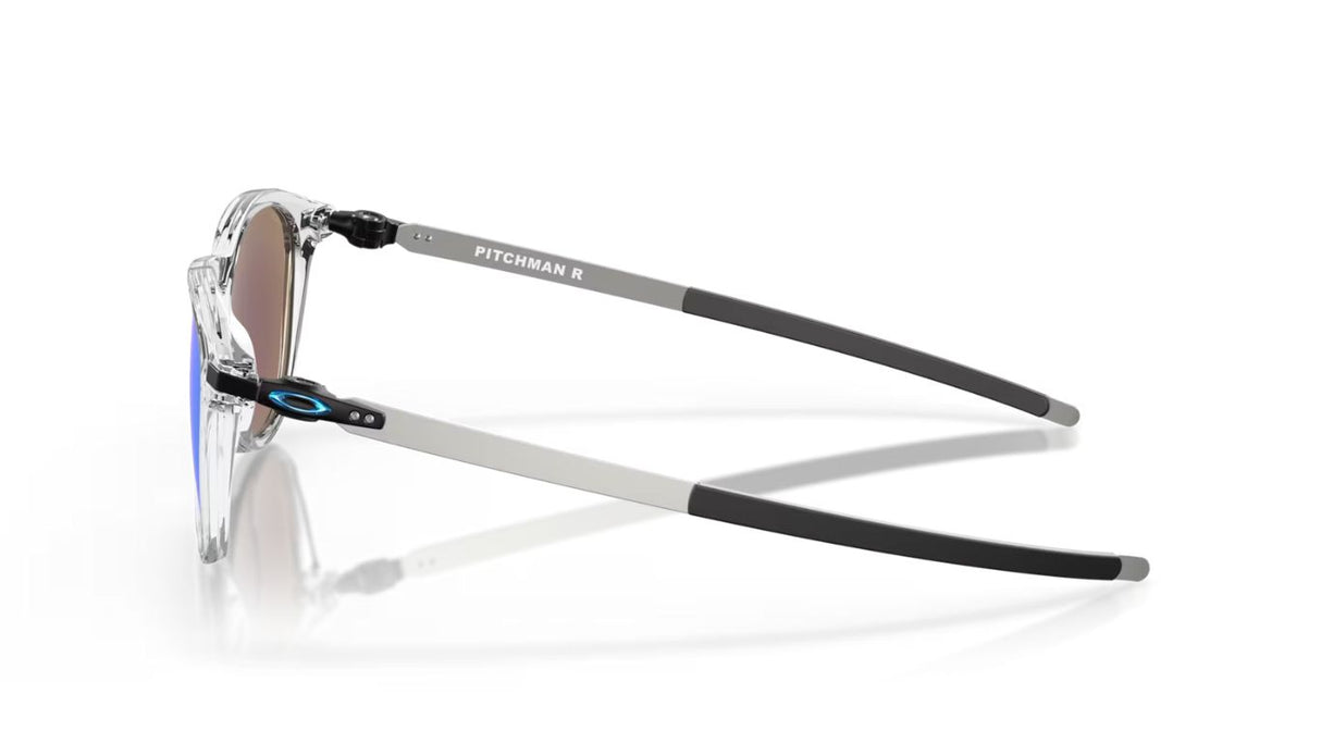 Oakley Pitchman R Polished Clear Prizm Sapphire zijaanzicht