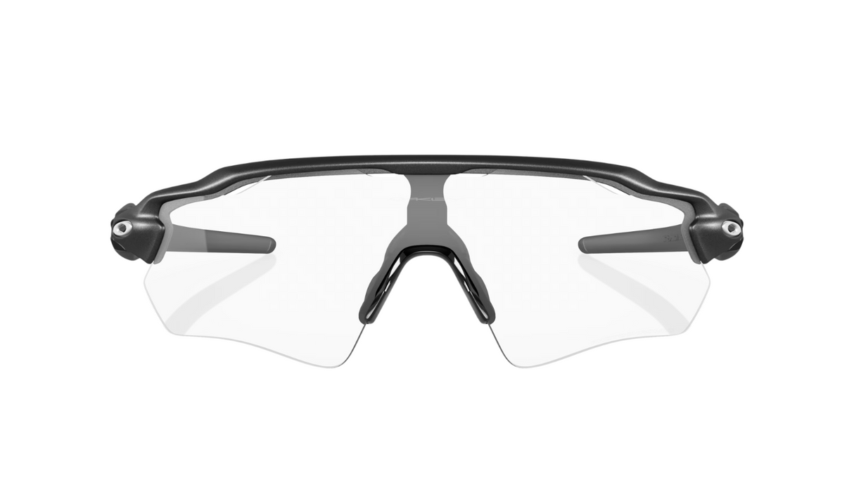 Oakley Radar EV Path Steel/ Clear to Black Iridium Photochromic Voorkant