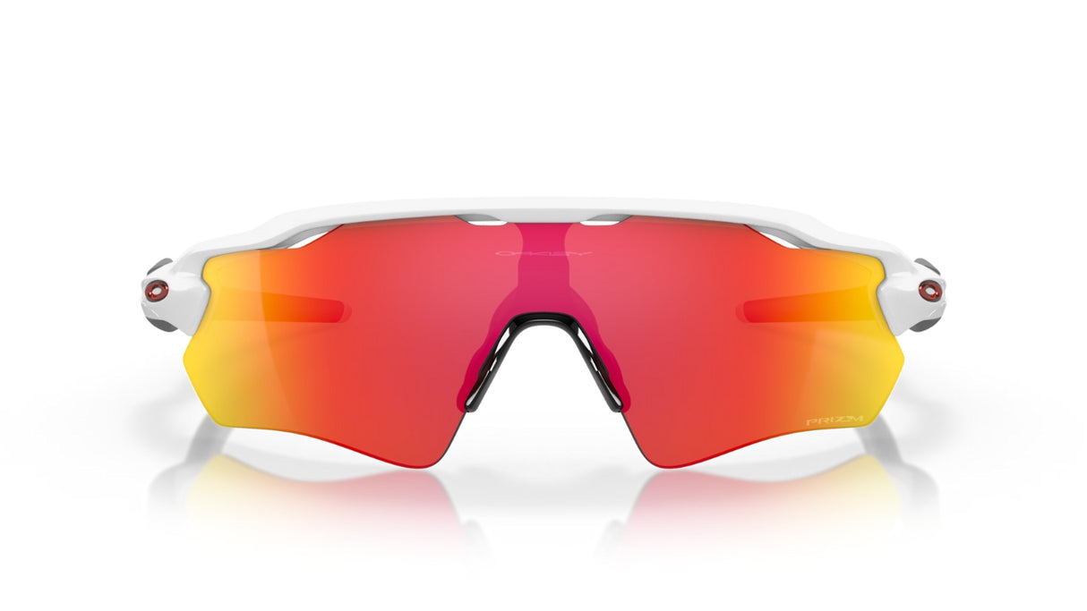 Oakley Radar EV Path Team Colors Polished White/ Prizm Ruby vooraanzicht
