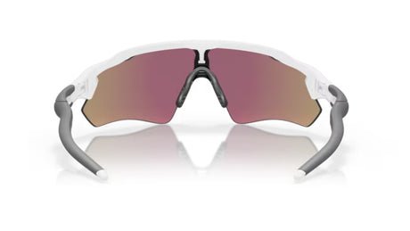 Oakley Radar EV Path Team Colors Polished White/ Prizm Sapphire Iridium achteraanzicht