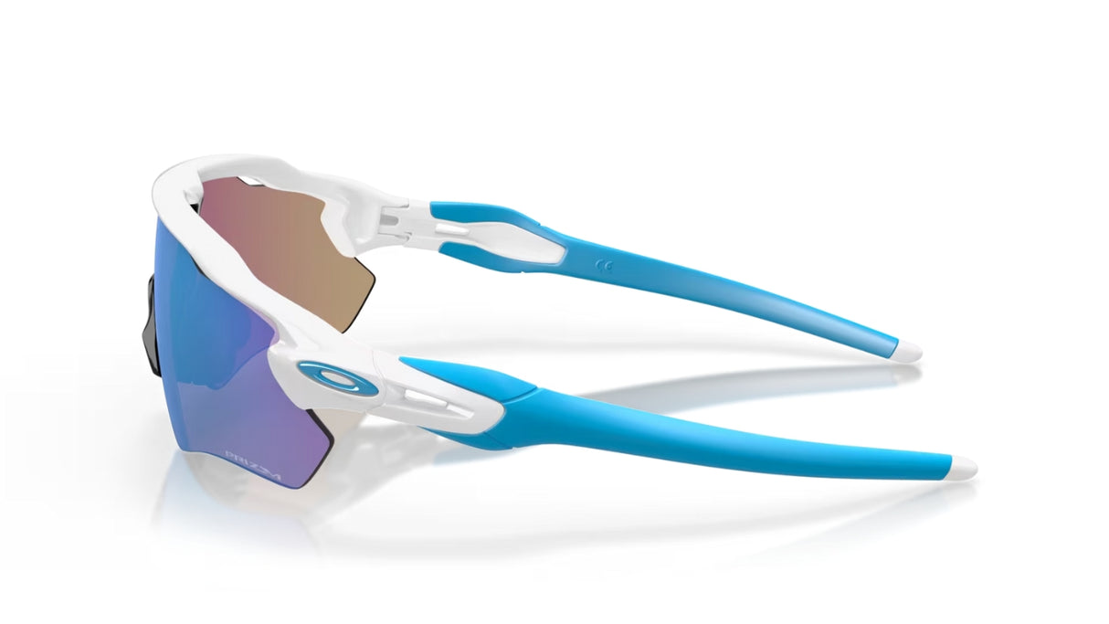 Oakley Radar EV Path Team Colors Polished White/ Prizm Sapphire Iridium zijaanzicht