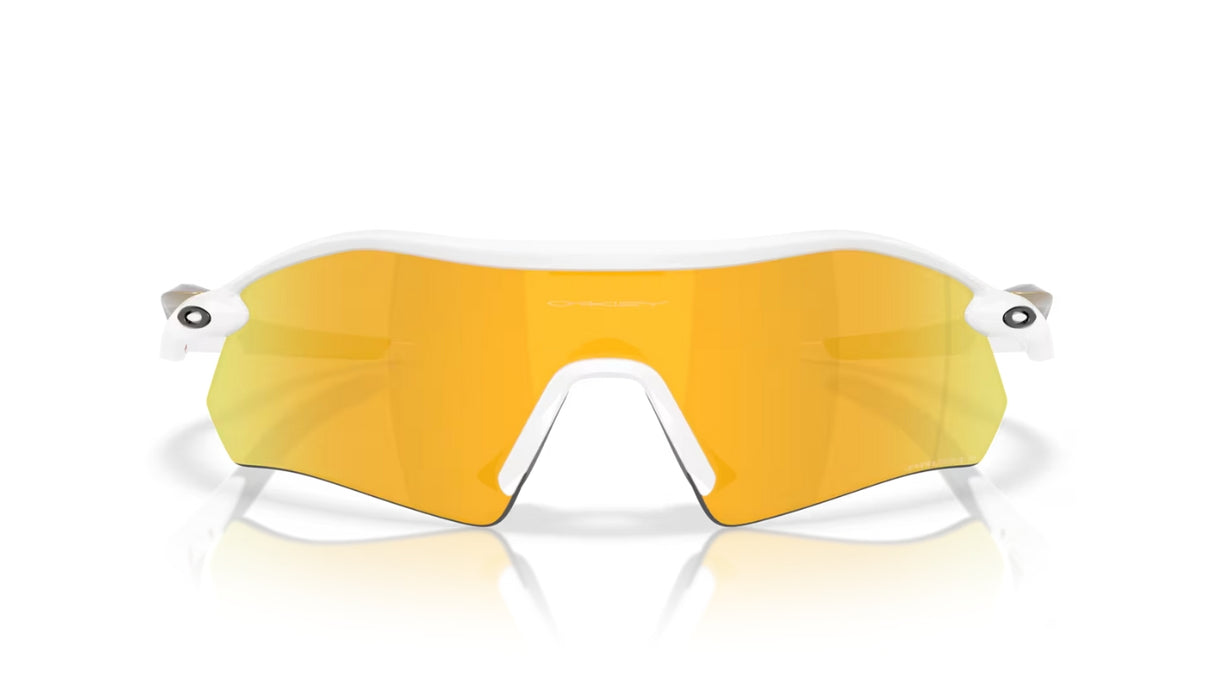 Oakley Radar Plate Polished White Prizm 24K Polarized voorzijde