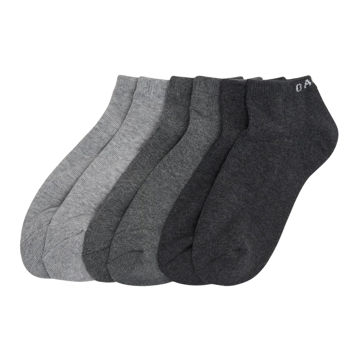 Oakley Short Solid Socks (3pack) Dark Grey Hthr