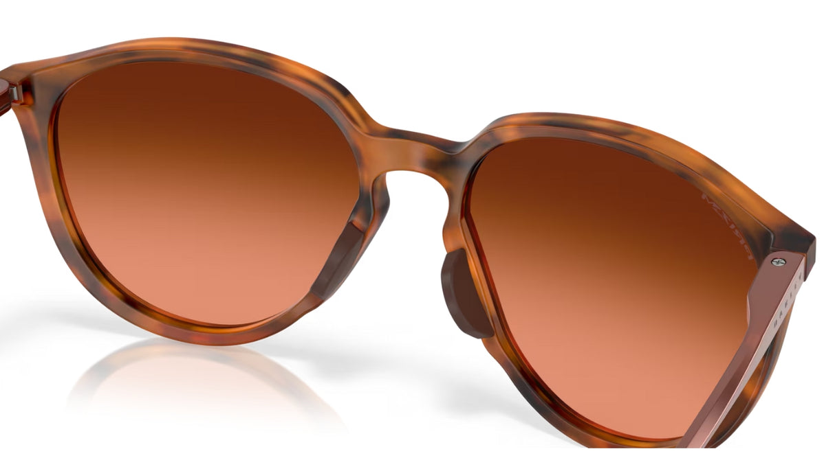 Oakley Sielo Matte Ginger Tortoise/ Prizm Brown Gradient achterzijde