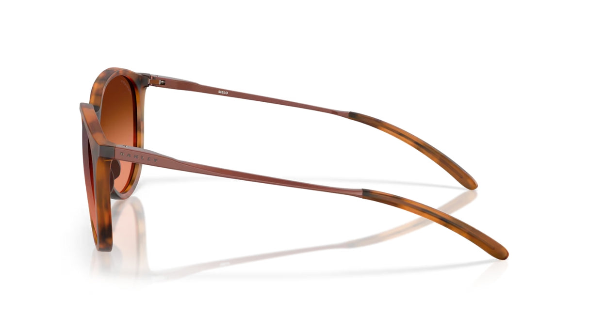 Oakley Sielo Matte Ginger Tortoise/ Prizm Brown Gradient zijkant