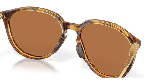 Oakley Sielo Polished Brown Tortoise/ Prizm Bronze Polarized schuin achterzijde