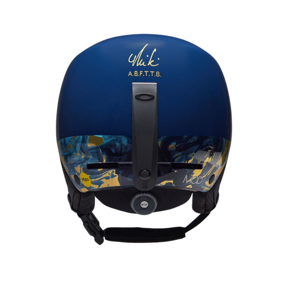 Oakley-Skihelm-Mod1-Pro-Mips-Navy-W-Graphic-Gold