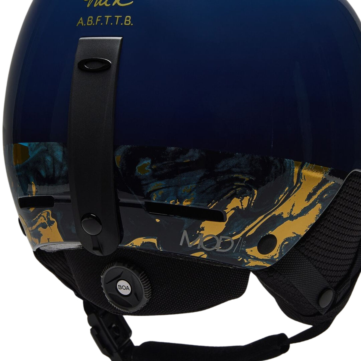 Oakley-Skihelm-Mod1-Pro-Mips-Navy-W-Graphic-Gold