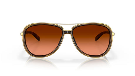 Oakley Split Time Brown Tortoise Gold Prizm Brown Gradient Glazen voorzijde