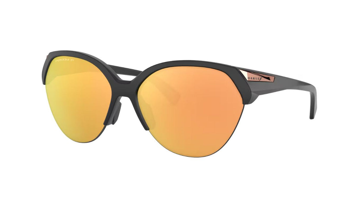 Oakley Trailing Point Matte Black Prizm Rose Gold Polarized