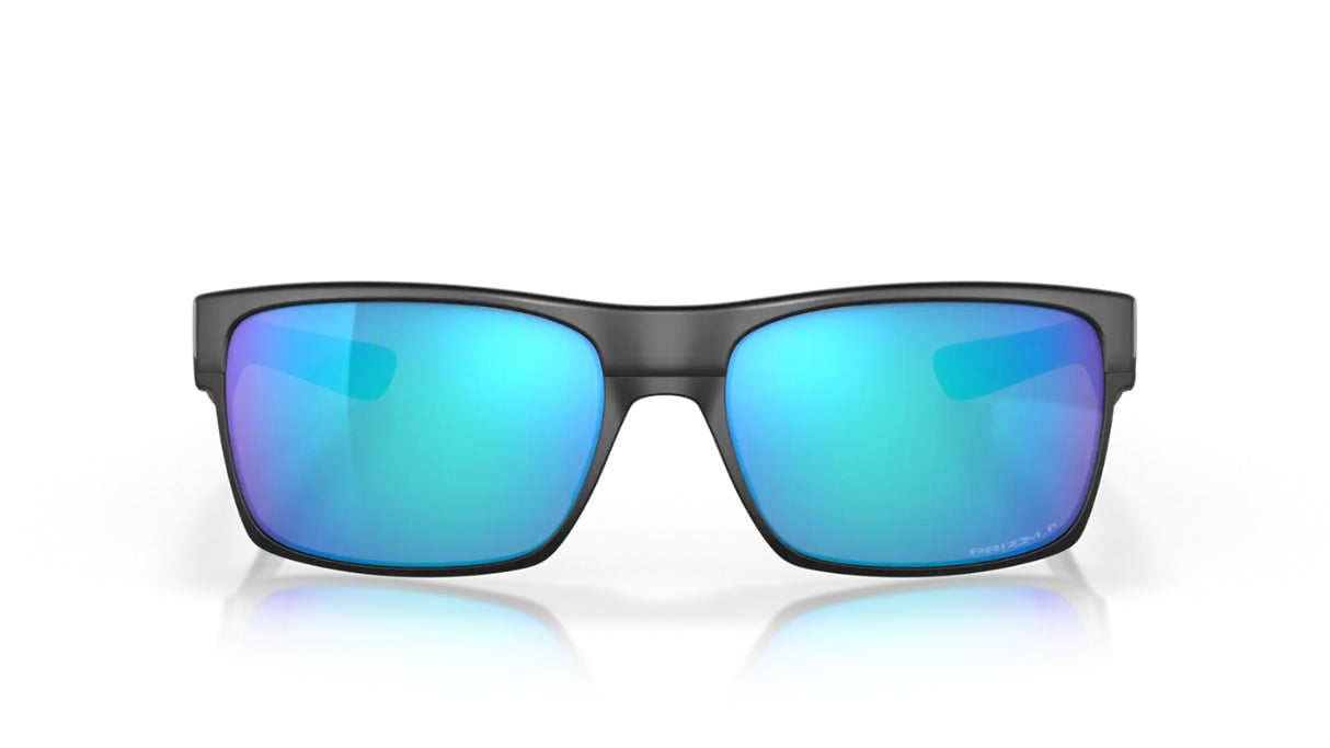 Oakley Twoface Matte Black Prizm Sapphire Polarized voorzijde