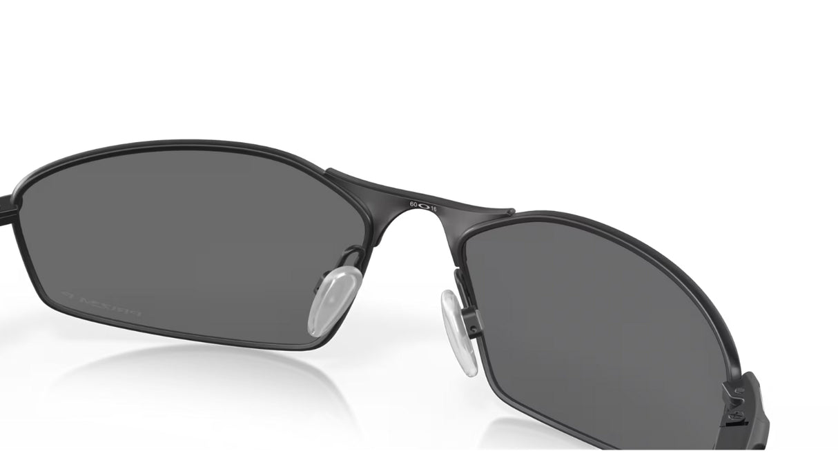Oakley Whisker Satin Black Prizm Black Polarized achterzijde schuin