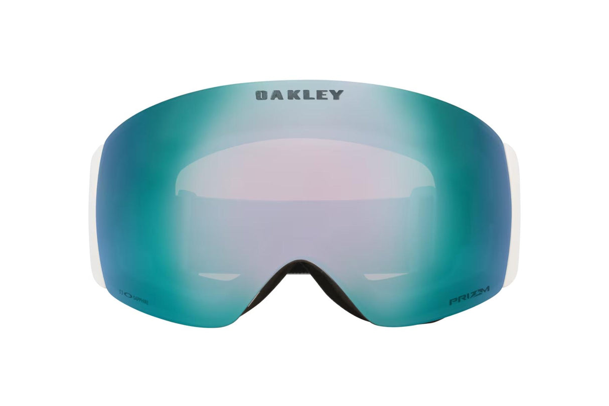 Oakley Flight Deck Pro M Matte White/ Prizm Sapphire & Prizm Sage Gold-voorkant