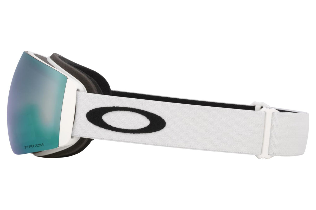 Oakley Flight Deck Pro M Matte White/ Prizm Sapphire & Prizm Sage Gold-zijkant