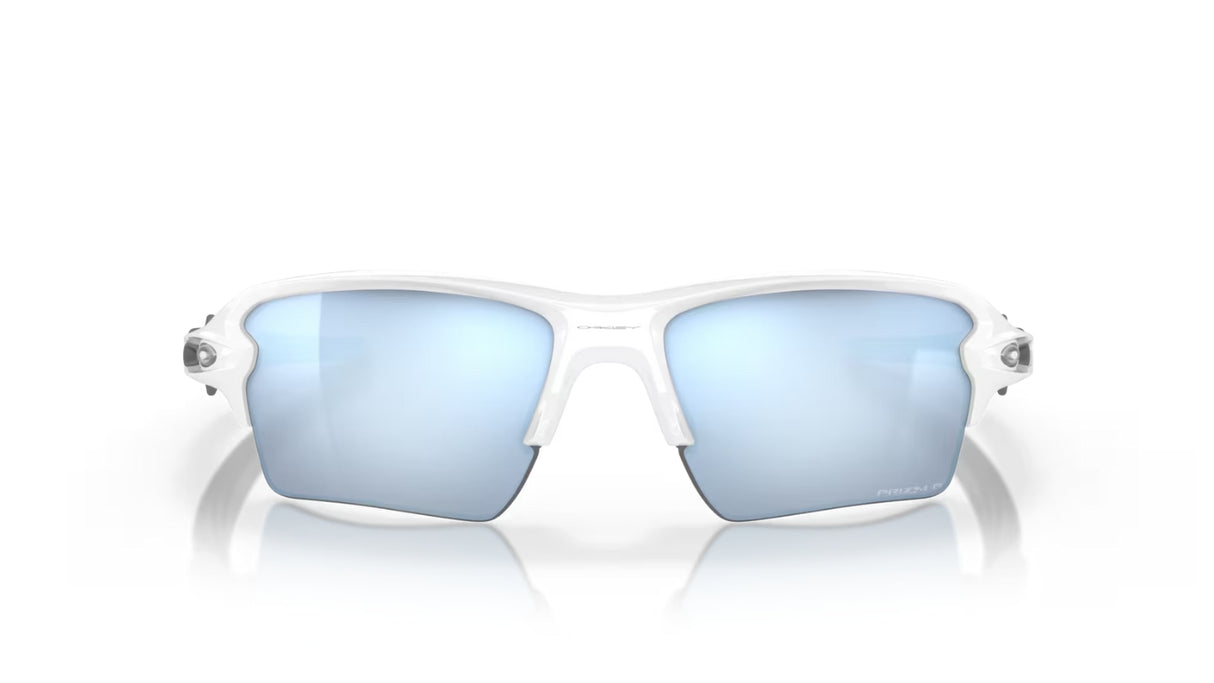 Oakley Flak 2.0 XL Polished White Prizm Deep H20 Polarized voorzijde