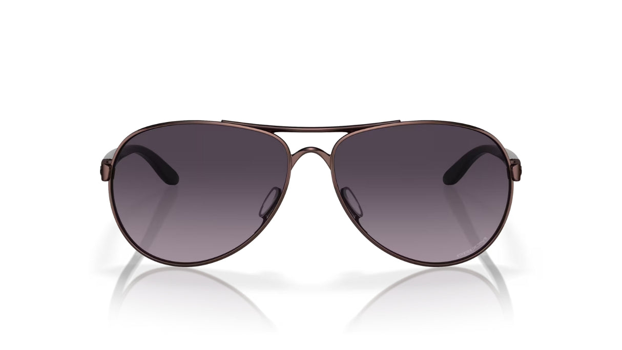 Oakley Feedback Satin Grenache/ Prizm Black Gradient voorzijde