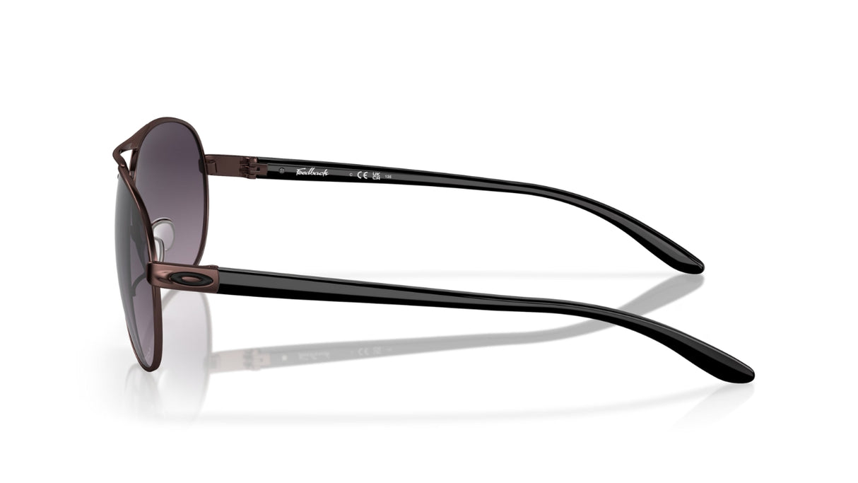 Oakley Feedback Satin Grenache/ Prizm Black Gradient zijkant