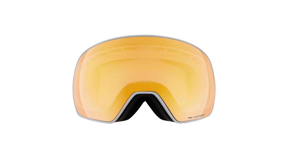 Red Bull SPECT Goggles FINK White/ Brown Gold Mirror Chrome X