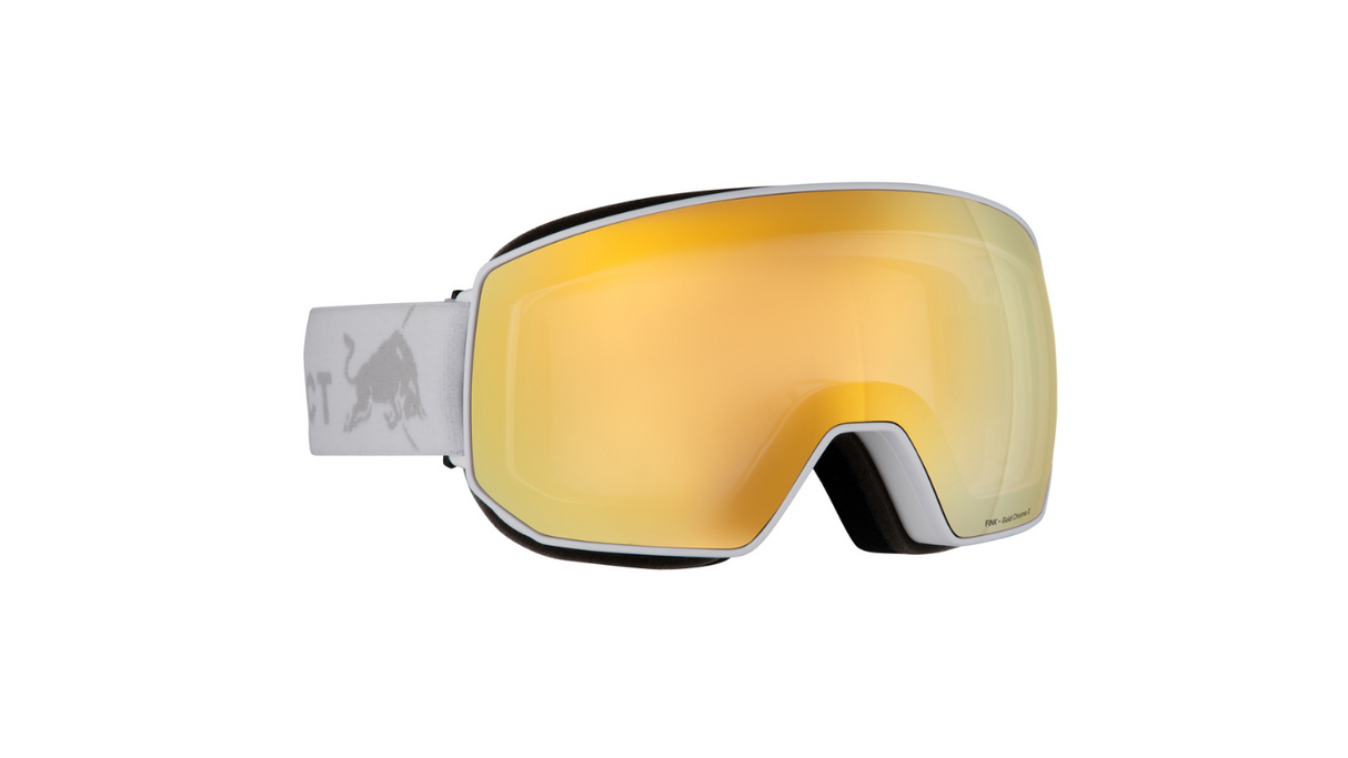 Red Bull SPECT Goggles FINK White/ Brown Gold Mirror Chrome X